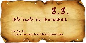 Bányász Bernadett névjegykártya
